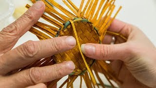 Twining Cedar (10 of 15): Weaving the Bottom Edge