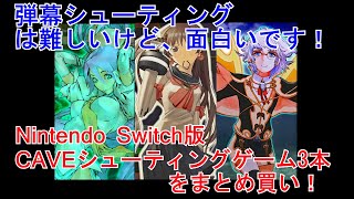 弾幕シューティングは、難しいけど、超面白いです。Nintendo Switch版CAVEシーティングゲーム3本、まとめ購入して、楽しみながらプレイしてみた。