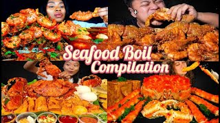 Epic Seafood Boil Mukbang ASMR Compilation