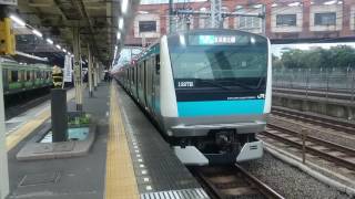 E233系1000番台宮サイ123編成 JR京浜東北線各駅停車磯子行き 浜松町駅発車