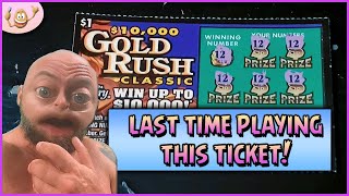 POTENTIALLY THE LAST TIME EVER PLAYING THE RARE $1 GOLD RUSH CLASSIC!!