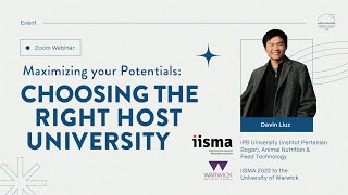 Choosing your IISMA Host University w/ Davin Liuz, IISMA Warwick