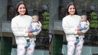 Alia Bhatt & her Baby Girl Raha Kapoor First Time Spotted Together, Alia Bhatt Baby Raha First Pic