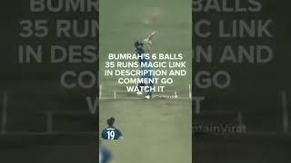 Bumrah's magical 6 Balls 35 Runs 🔥🔥 #shorts #trending #viral #cricket #cricketshorts