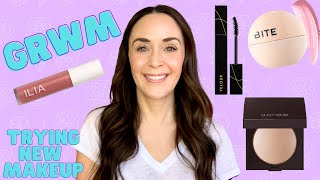 GRWM \\\\ TRYING NEW MAKEUP \\\\ BITE \\\\ LAURA MERCIER \\\\ VELOUR \\\\ ILIA \\\\ AND MORE!