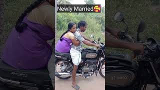 Relatable!!!! Newly married🥰 After 2 kids😅  #comedy #bindhuvlogs #trendingcoupleshorts