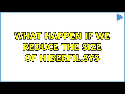 What happen if we reduce the size of hiberfil.sys (2 Solutions!!)