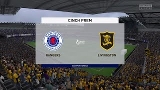 Rangers vs Livingston (22/10/2022) Scottish Premiership FIFA 23