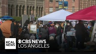 UCLA protest encampment in Westwood