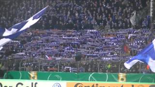 Badnerlied mit Tony Marshall KSC - Freiburg DFB Pokal 18.12.2012