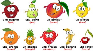 ♫ La Chanson Des Fruits ♫ French Fruits Song ♫ Funny French Fruits ♫ Les Fruits en Français ♫