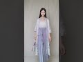 chinese traditional clothes hanfu violets dress flowing maxi dress chinese ancient women embroidery