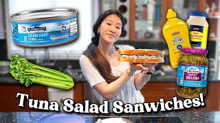 Let's make my favorite tuna salad sandwiches! Fast and Easy!