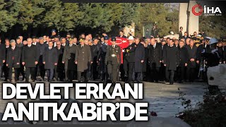 Devlet Erkanı Vefatının 84’üncü Yıldönümünde Ata'nın Huzurunda