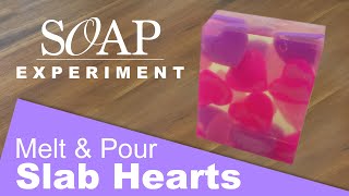 Melt and Pour Slab Heart Soap