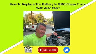How to Replace the Battery in a 2020 GMC Sierra Denali & Chevy Silverado (with Auto Start)
