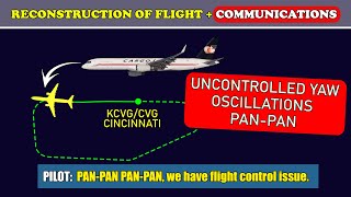 UNCONTROLLED YAW OSCILLATIONS after departure | CargoJet Boeing 752 | Cincinnati airport