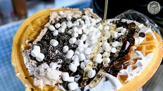 구름같이 폭신한 마시멜로우가 한가득!!! 마시멜로우 와플!!! 외 2종류 | MASHMELL WAFFLE | korean street food | 화양제일시장 | 건대와플맛집