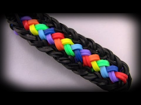 How to make a beautiful bracelet Loom band How to make a beautiful bracelet Loom band