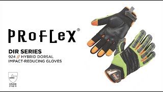 ProFlex® 924 Hybrid Dorsal Impact-Reducing Gloves Feature Full Finger Coverage \u0026 Knuckle Protection