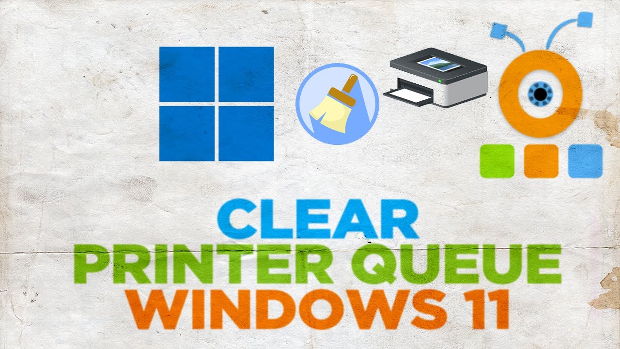 How To Clear Printer Queue In Windows 11 - YouTube