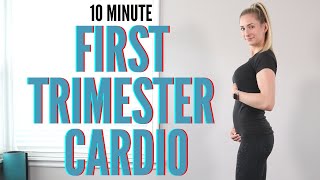 10 Minute First Trimester Prenatal Cardio Workout - pregnancy-safe cardio, big calorie burn!