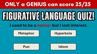 Figurative Language Challenge! | 25 Fun Questions to Test Your English Skills