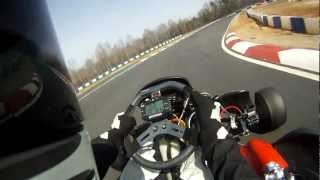 Moorseville NC kart track Ricky #5 Birel 125cc  ICC shifter kart 3/15/13