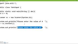 Java : Take input from Command Prompt