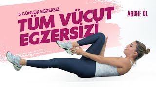 Yeni Başlayanlar İçin Pilates | 4. Ders: 5 Günlük Egzersiz Serisinin Finali | Tüm Vücut Egzersizi