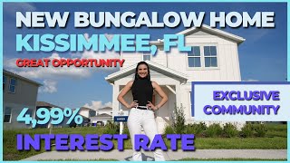 NEW BUNGALOW HOME 📢 Exclusive Neighborhood in Kissimme, FL 🔥 With 4.99% Interest Rate