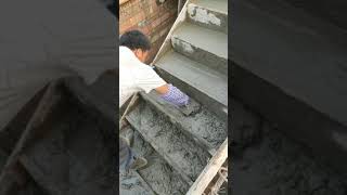 Concrete work for staircase