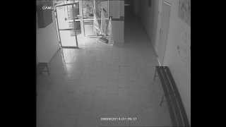 Real Ghost Caught On School Security Camera (0:20)