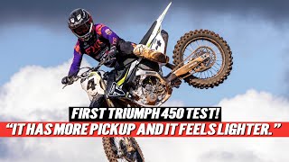 First Test! 2025 Triumph TF 450-RC  | Triumph's First 450!