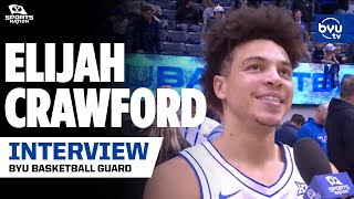 Elijah Crawford Talks BYU Basketball Culture, Recruiting Momentum \u0026 Holiday Break Tips 🎙️