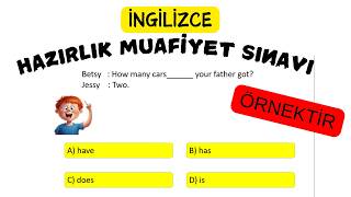 İNGİLİZCE HAZIRLIK MUAFİYET SINAV ÖRNEĞİ (DİL BİLGİSİ) #englishtest #grammar