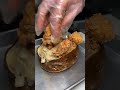 Baked Potato Stuffed with Fried Chicken