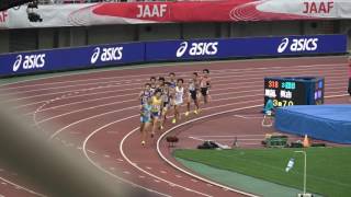 2017JPN champ Men1500m final Ryoji TATEZAWA3:49.73 Hyuga ENDO 館澤亨次 遠藤日向 廣瀬大貴