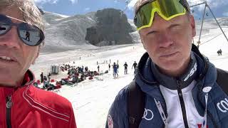 L’Equipe de France de ski alpin de retour sur la neige du glacier de Cervinia / Zermatt Matterhorn