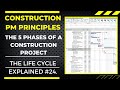 The 5 Phases of a Construction Project, PM Principles and Tips #24