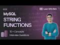 14. MySQL String Functions Masterclass | CONCAT, SUBSTRING, TRIM, REPLACE & More (Full Guide)