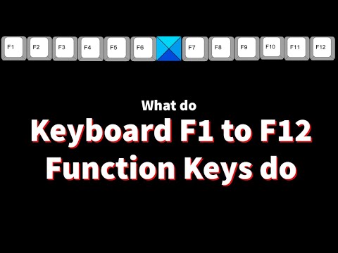 What Do Keyboard F1 To F12 Function Keys Do - YouTube