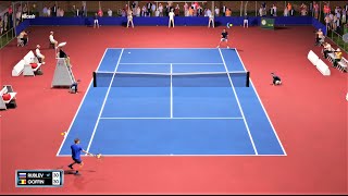 David Goffin vs Andrey Rublev ATP Asfalto /AO.Tennis 2 |Online 23 [1080x60 fps] Gameplay PC