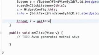 Android Application Development Tutorial 165 Setting up Widget Configuration Class YouTube