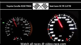 Toyota Corolla E210 TNGA VS. Seat Leon SC FR 1.8 TSI - Acceleration 0-100km/h