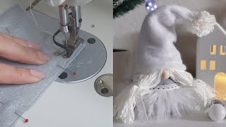 relax with some DIY Christmas decorations - sewing a gnome! 🎄 (free pattern in description)