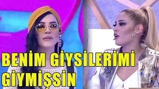 Simay ve Merve Gerildi: Benim Giydiğim Şeyleri Giymişsin