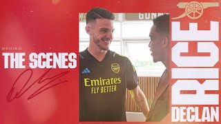 Declan Rice's first day at The Arsenal | Behind the scenes