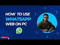 How to use WhatsApp on PC without QR code