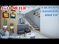 rumah 4x10 meter ada 4 kamar dan 2 toilet